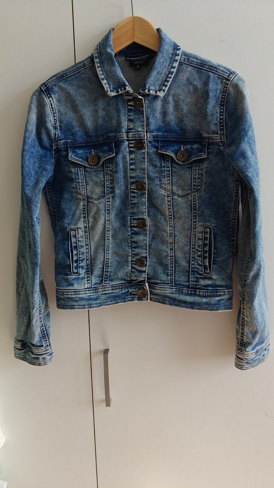 Stoere spijkerjas van Today basic, maat S, Kleding | Dames, Jassen | Zomer, Blauw, Today, Ophalen of Verzenden, Maat 36 (S)