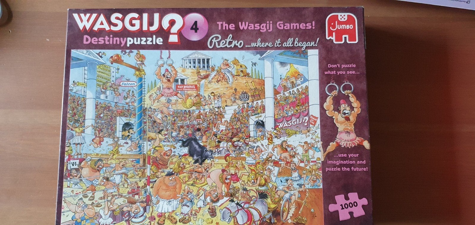 Wasgij Destiny 4: The Wasgij Games! 1000 stukjes puzzel, Ophalen, 500 t/m 1500 stukjes, Gebruikt, Legpuzzel