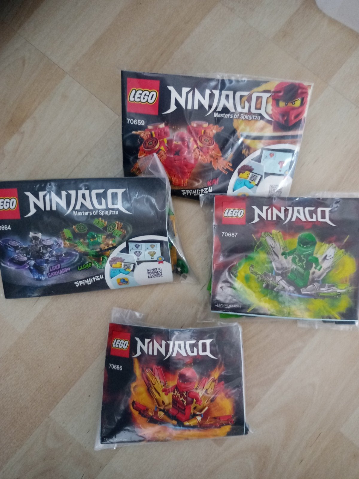 Lego Ninjago. 70664 70686 70659 70687, Kinderen en Baby's, Ophalen of Verzenden, Zo goed als nieuw