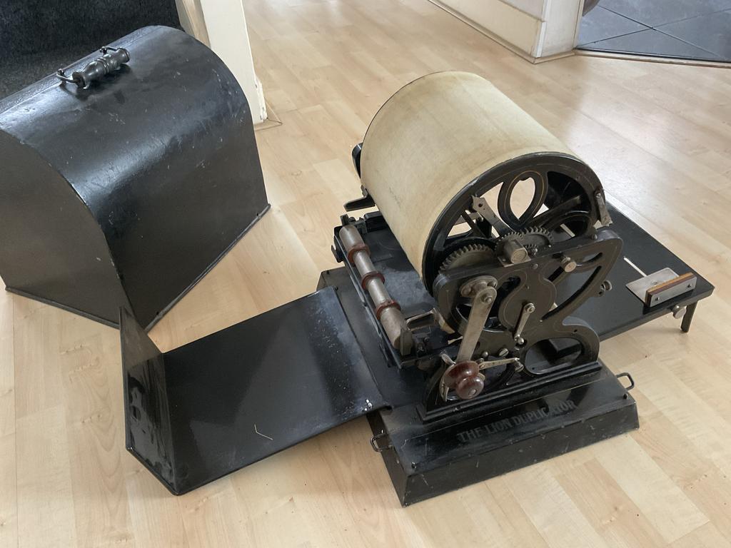 Antieke "The Lion Duplicator" - Vintage Dupliceermachine, Ophalen