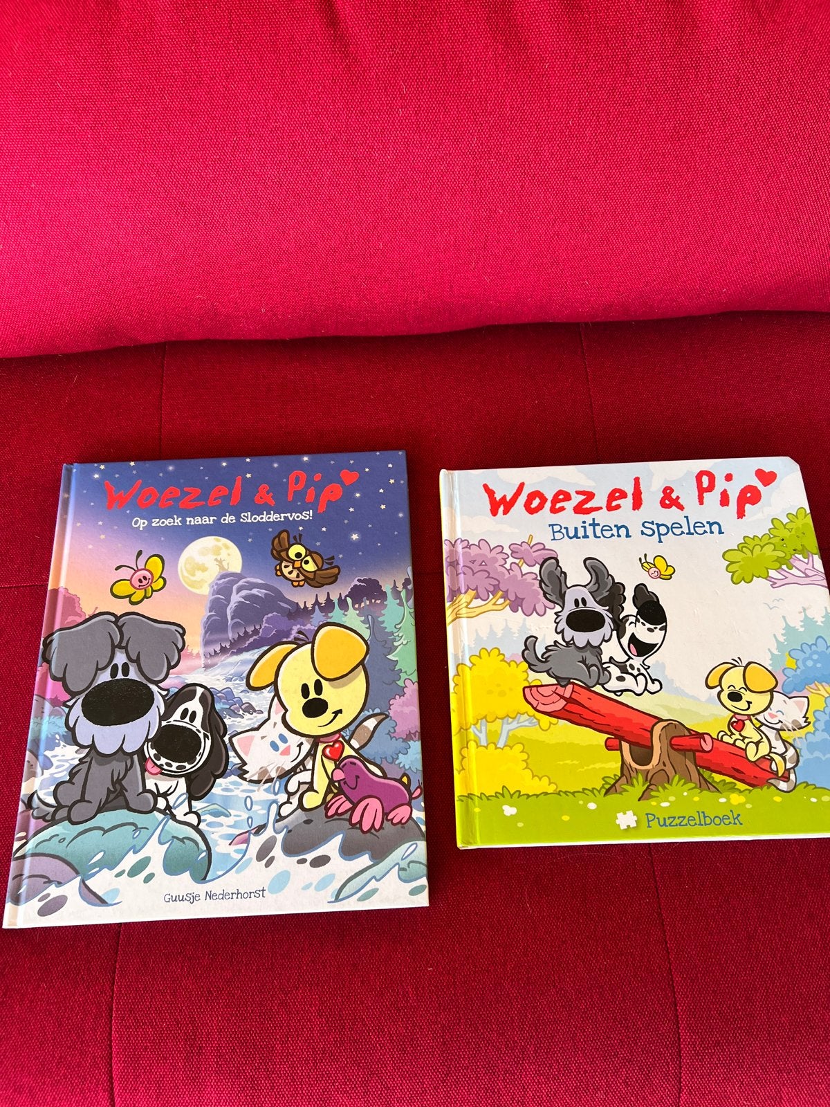 Woezel & Pip Boeken: Op zoek naar de Sloddervos & Buiten Spe, Ophalen of Verzenden, Zo goed als nieuw, Uitklap-, Voel- of Ontdekboek