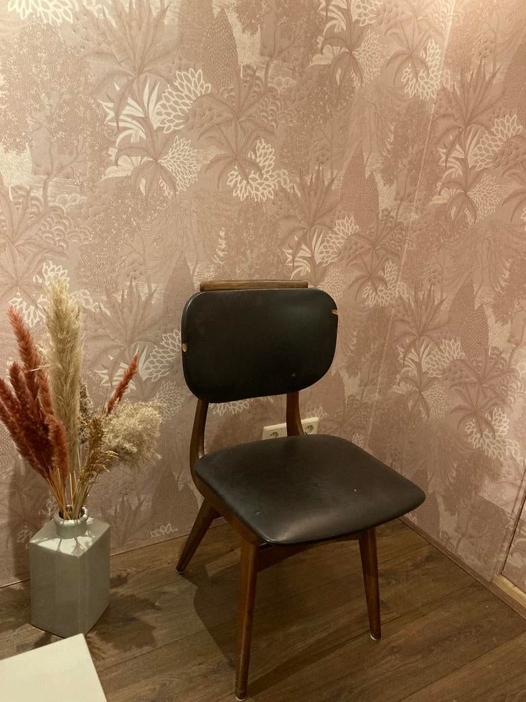 Stofferen, mid century stoelen meubels vintage, Ophalen of Verzenden, Gebruikt, Mid century, vintage, Vijf, Zes of meer stoelen