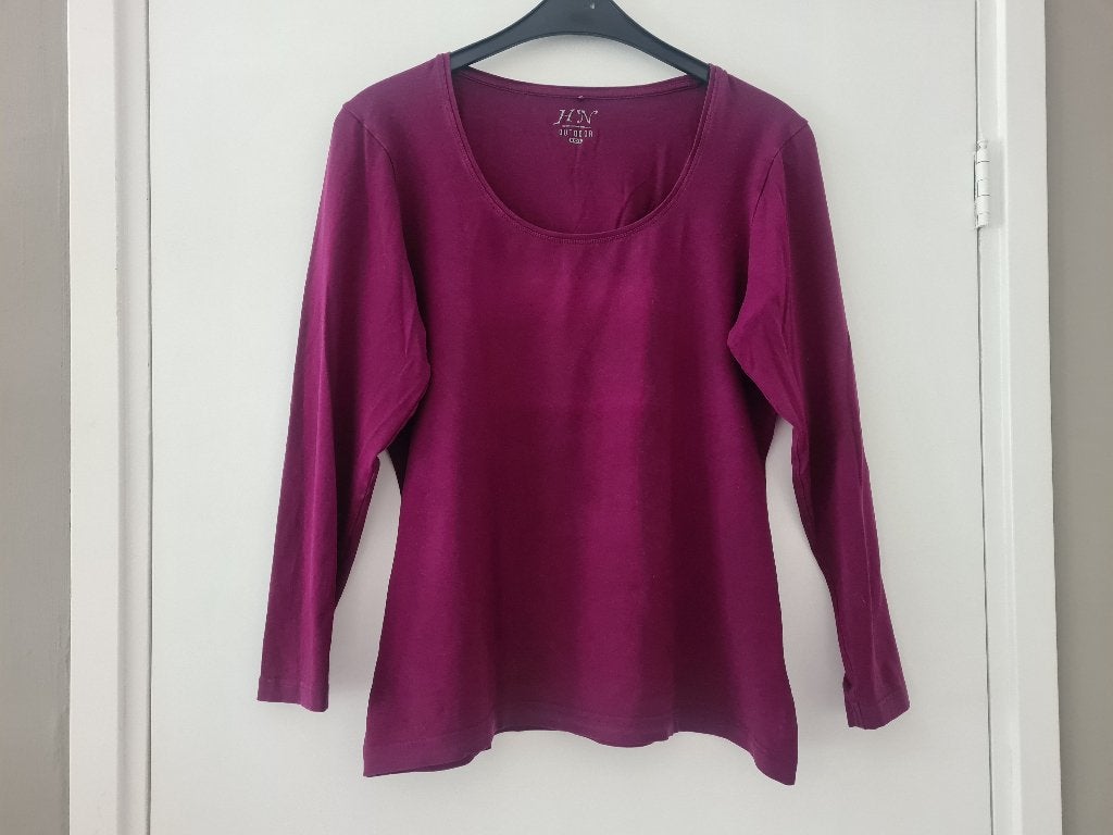 Een paars shirt van human nature maat xxxl, Ophalen of Verzenden, Zo goed als nieuw, Paars, Shirt of Top