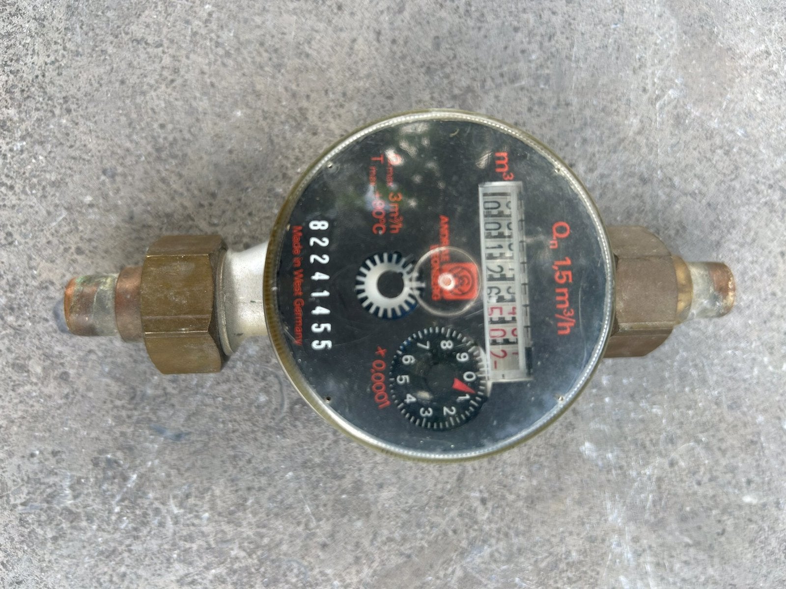 Watermeter, Ophalen of Verzenden, Gebruikt