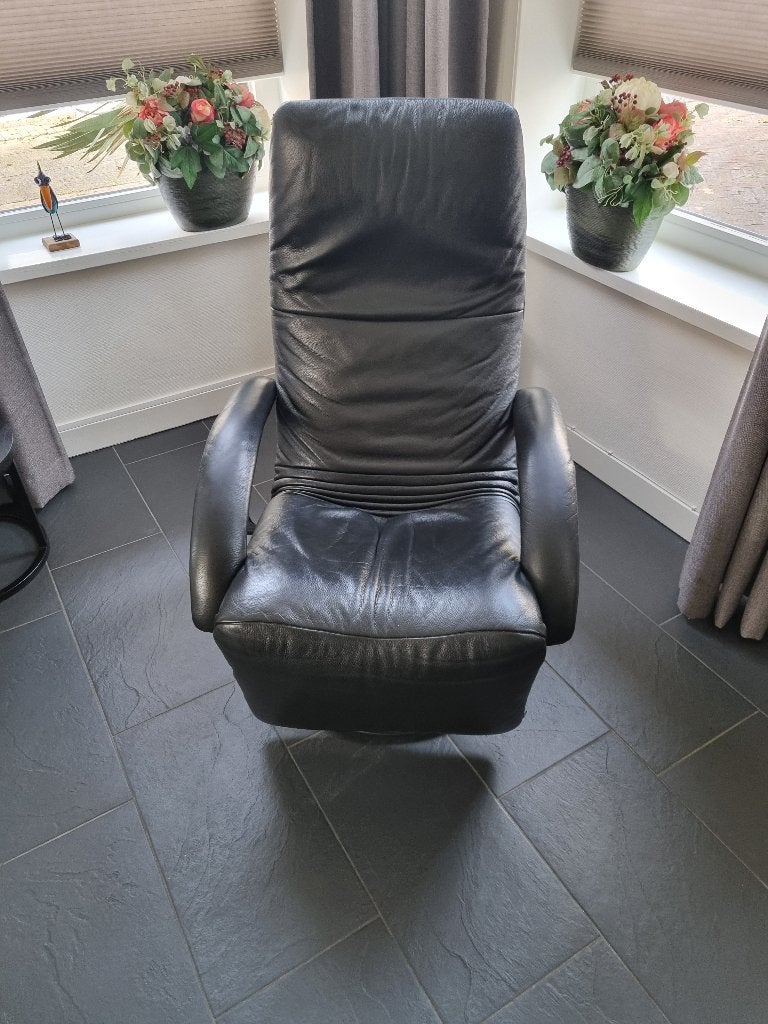 Mooie jori fauteuil, Huis en Inrichting, Fauteuils, Ophalen, Gebruikt, 50 tot 75 cm, Leer