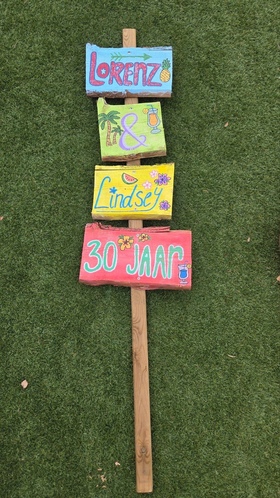 Houten richtingsbord / wegwijzer, Ophalen, Nieuw, Versiering