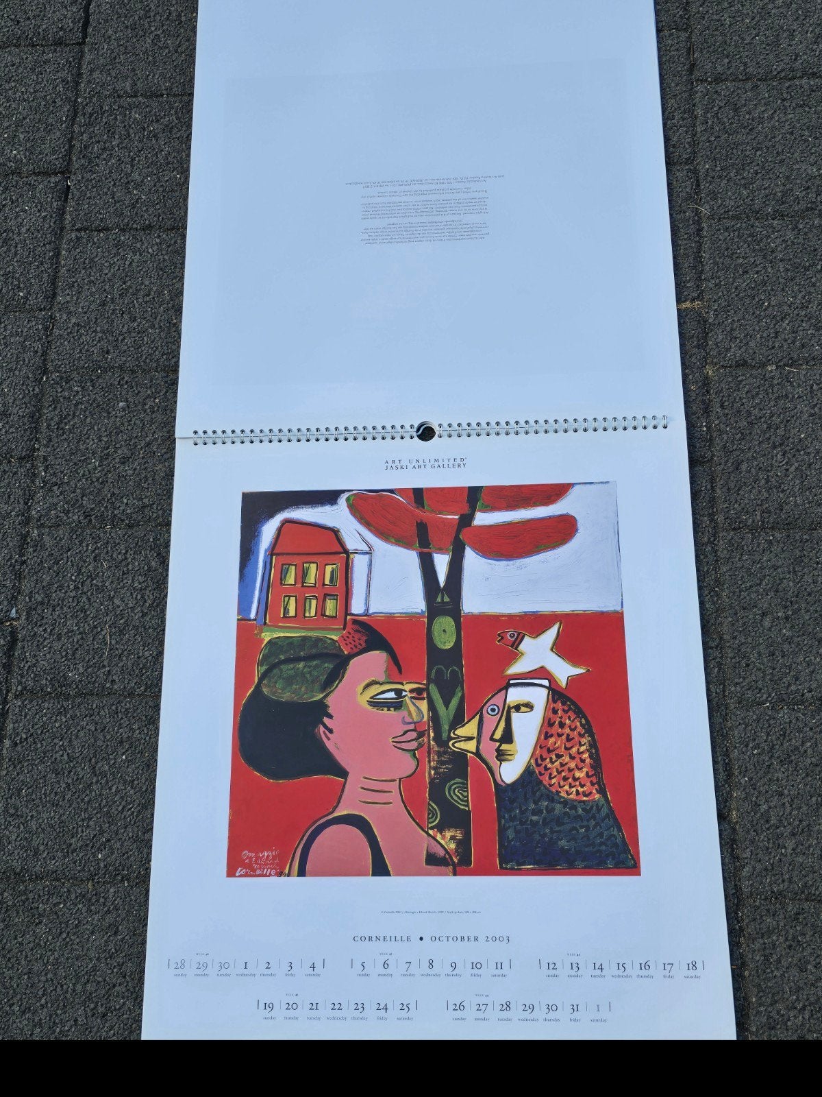 Corneille kalender 2003., Antiek en Kunst, Ophalen, Abstract