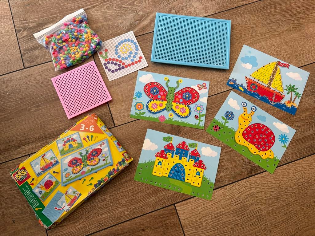SES Creative Prikbord met prikkers en voorbeelden, Ophalen, Gebruikt, Knutselen