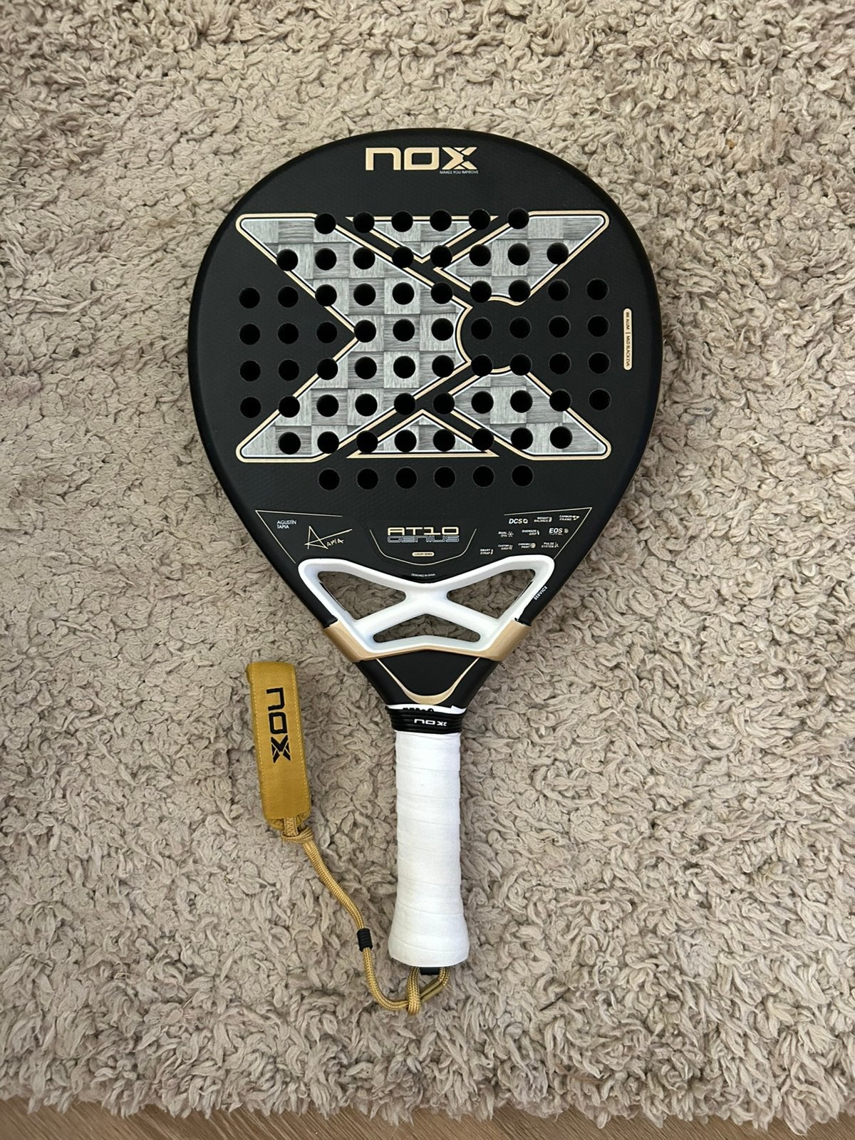 NOX AT10 GENIUS 18K ALUM 2026, Sport en Fitness, Padel, Ophalen of Verzenden, Zo goed als nieuw