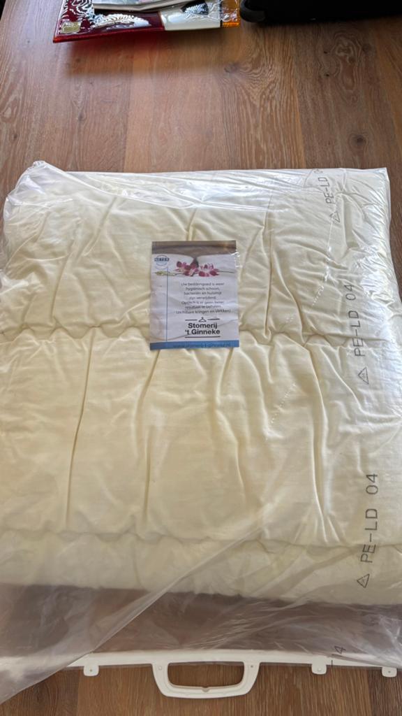 Texels Roem dekbed, Wit, Tweepersoons, Ophalen of Verzenden, Deken of Dekbed