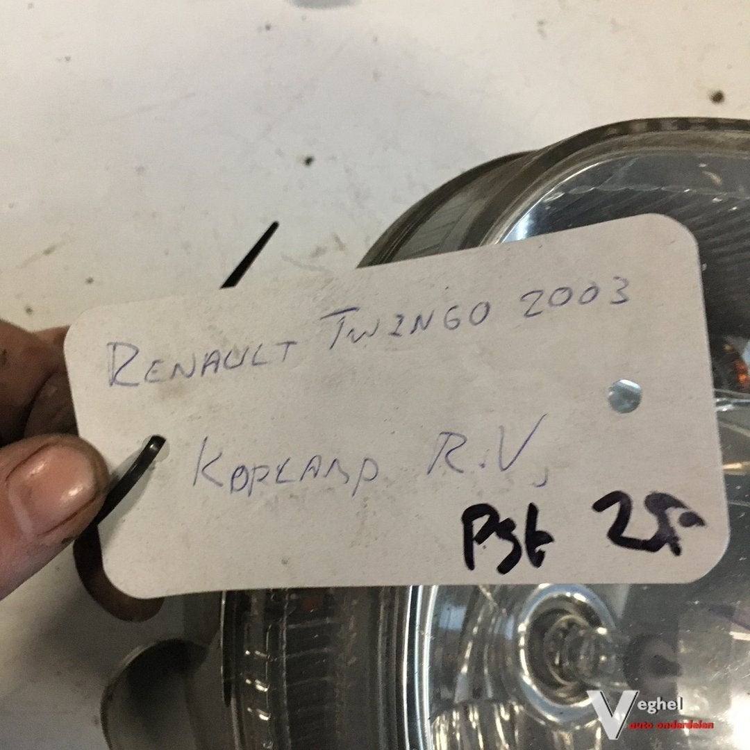 Renault Twingo 2003 Koplamp Rechts, Gebruikt, -, -, Ophalen of Verzenden