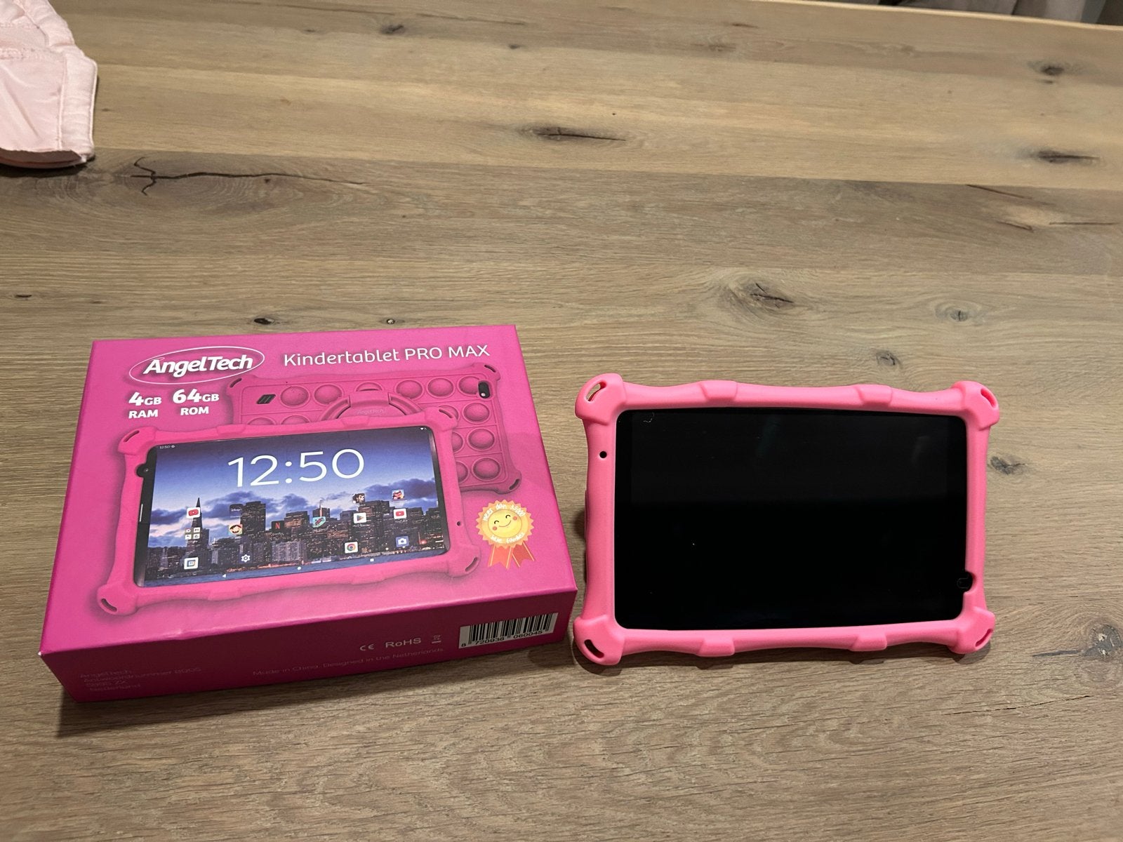 Angeltech Kindertablet Roze 8 inch - Netjes en Compleet, Computers en Software, Ophalen of Verzenden, Zo goed als nieuw, 8 inch