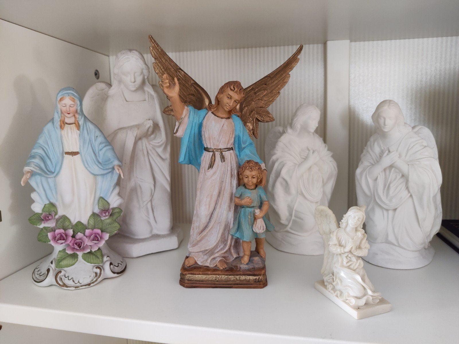 Engelen beelden en Maria met rozen, Verzamelen, Ophalen of Verzenden, Zo goed als nieuw