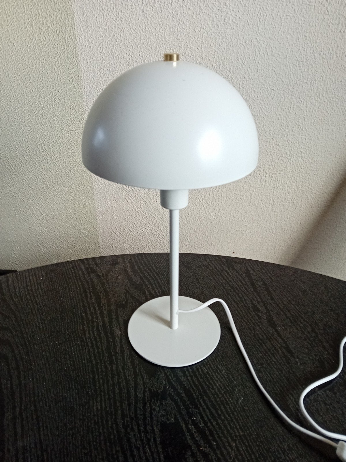 Witte tafellamp - Modern design, Ophalen, Gebruikt, E14 (klein), Wit