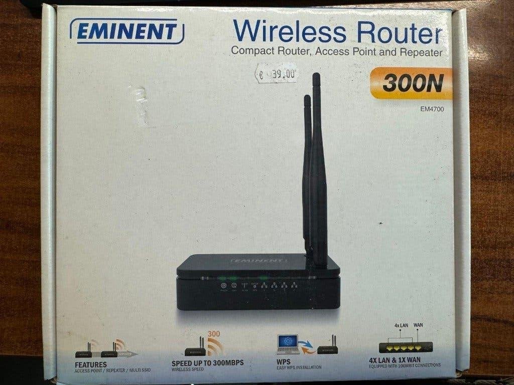 Eminent Wireless Router 300N  EM4700, Ophalen of Verzenden, Nieuw, Router, Eminent