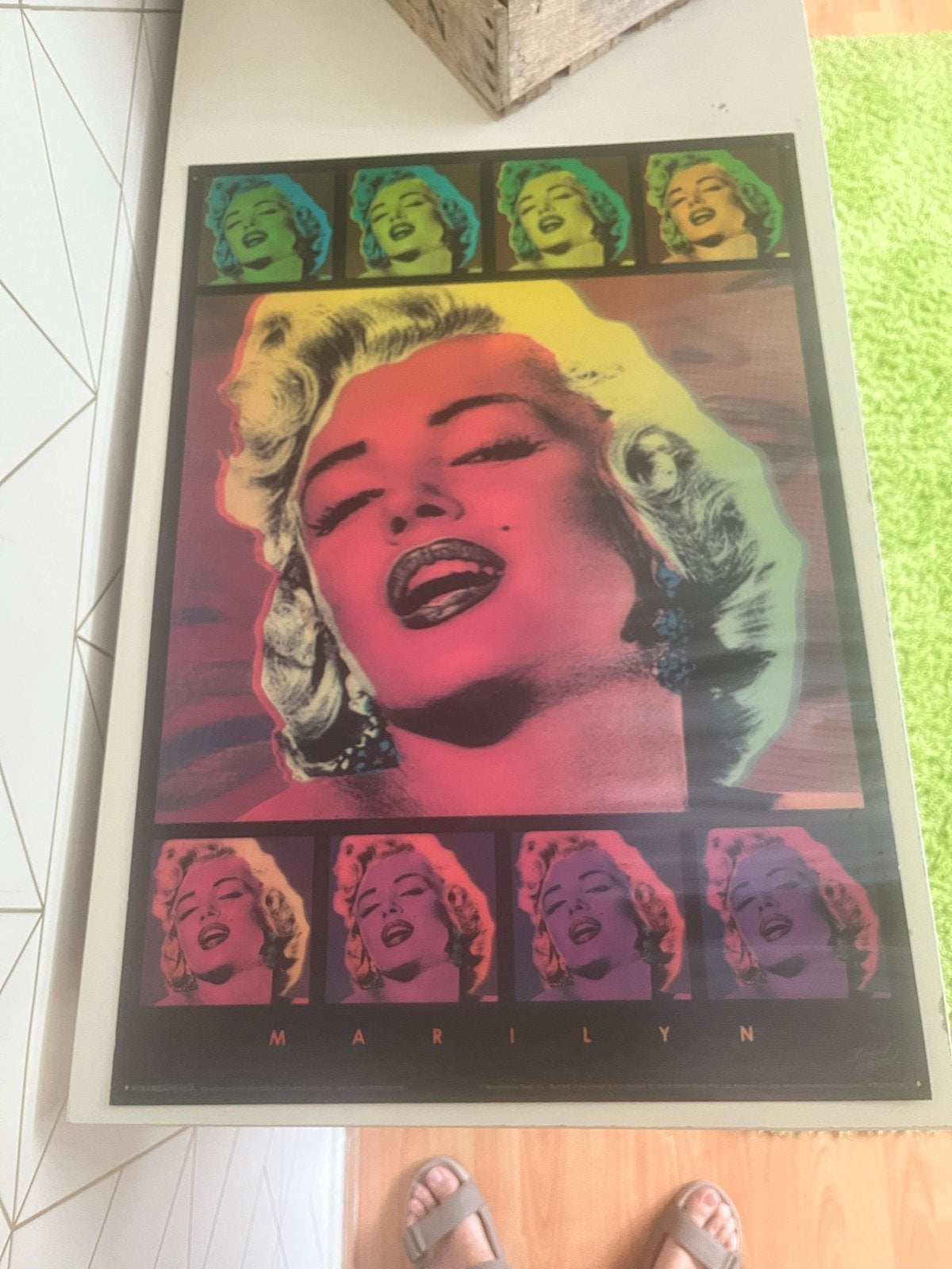 Marilyn Monroe Pop Art Poster - Andy Warhol Stijl, Ophalen of Verzenden, A1 t/m A3, Film en Tv, Rechthoekig Staand