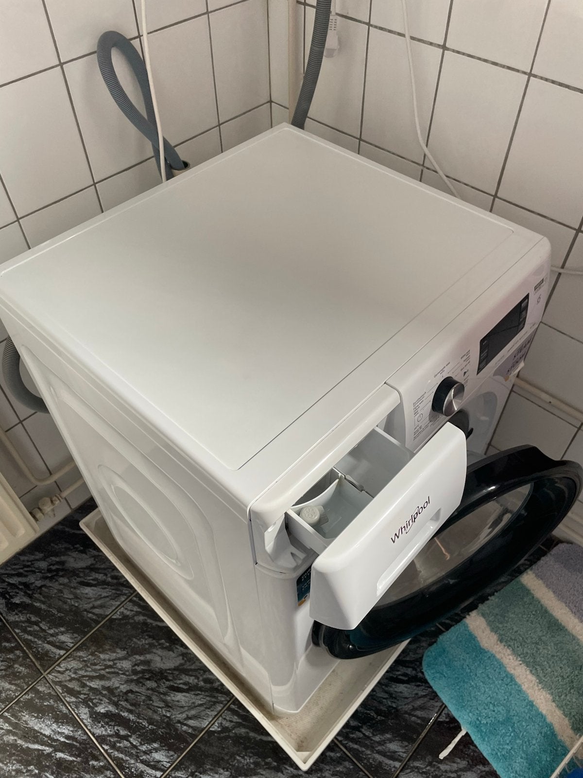 Whirlpool Wasmachine - 8 kg - FreshCare+ Steam, 8 tot 10 kg, Ophalen, Zo goed als nieuw, 85 tot 90 cm