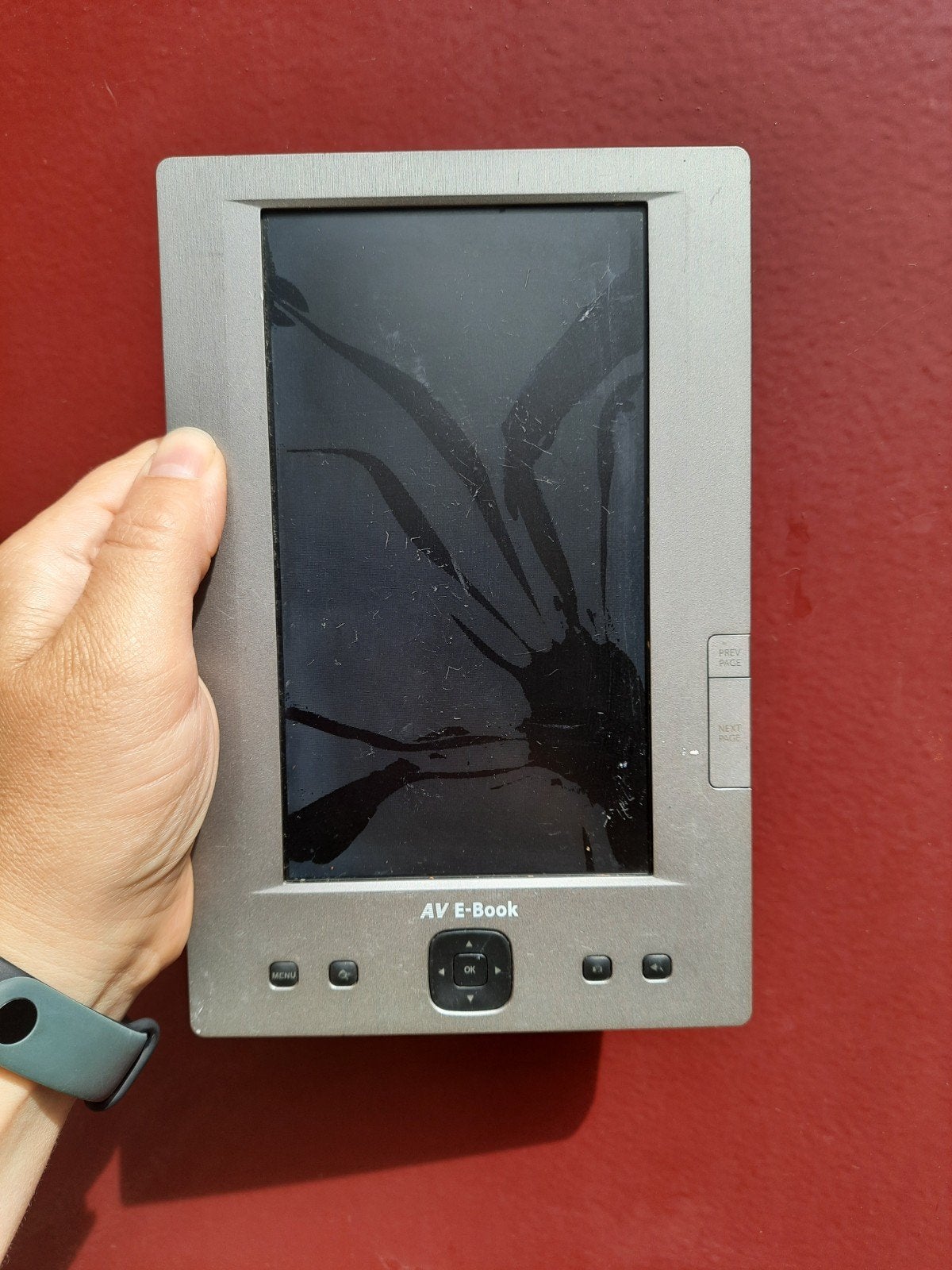 Autovision AV 701 Ereader - Gebroken scherm voor onderdelen, Computers en Software, E-readers, Ophalen of Verzenden, Niet werkend