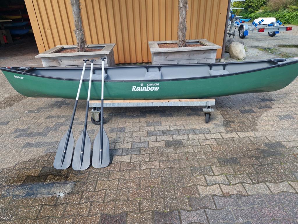 Rainbow Apache '15 Canadese Kano, Watersport en Boten, Kano's, Gebruikt, Canadese kano of Open kano, Drie personen of meer, Met peddels