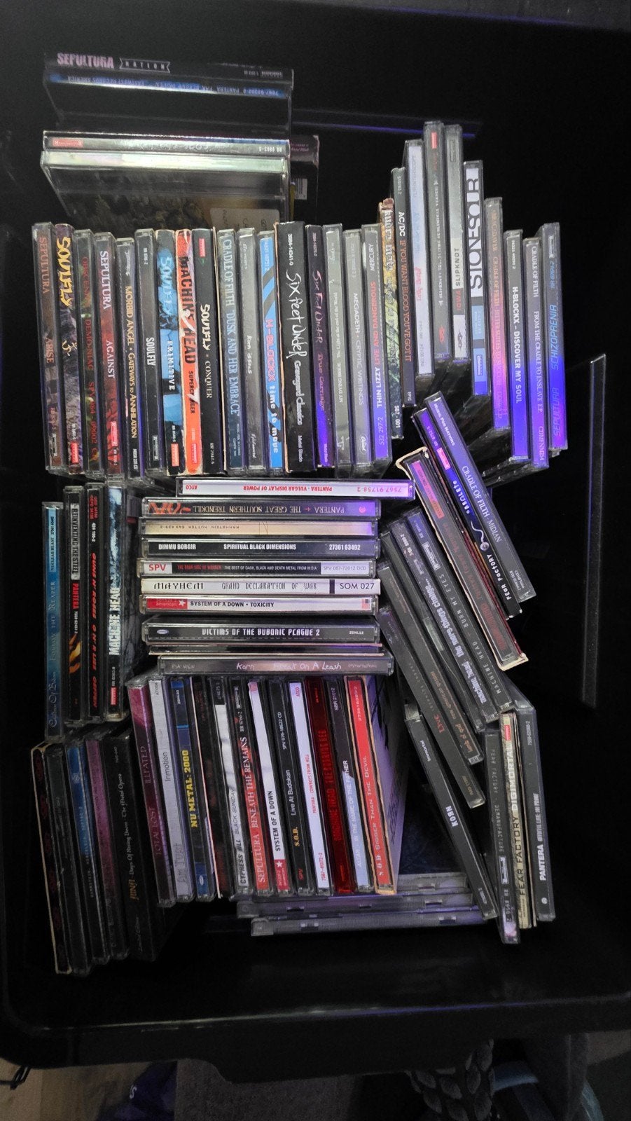 Grote collectie metal/rock CD's (o.a. Sepultura, Pantera), Cd's en Dvd's, Ophalen, Gebruikt, Heavy metal, Album