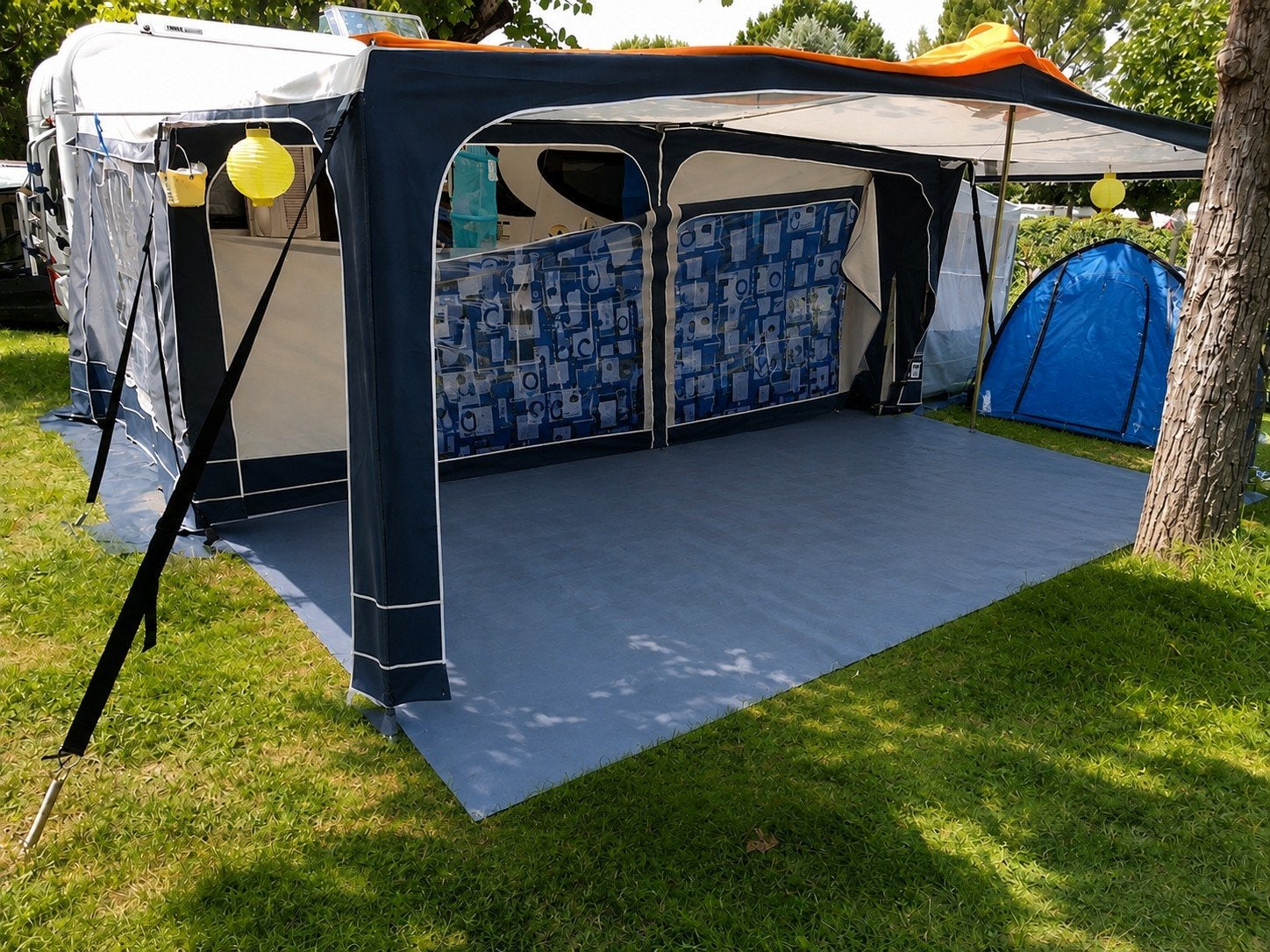 Brand Sunny Top 21 voortent/luifel/erker, Caravans en Kamperen, Voortenten en Luifels, Ophalen of Verzenden, Gebruikt, Ten Cate All Season 240g/m2