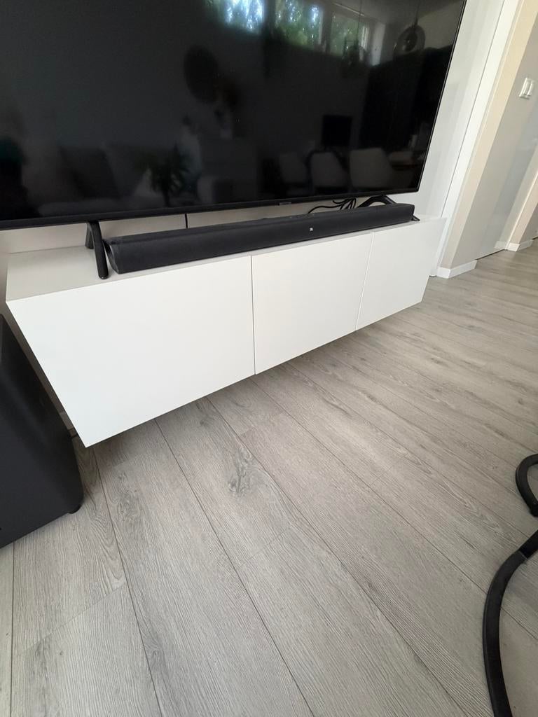 Ikea tv meubel wit, Huis en Inrichting, Ophalen, 100 tot 150 cm, Zo goed als nieuw, Minder dan 100 cm