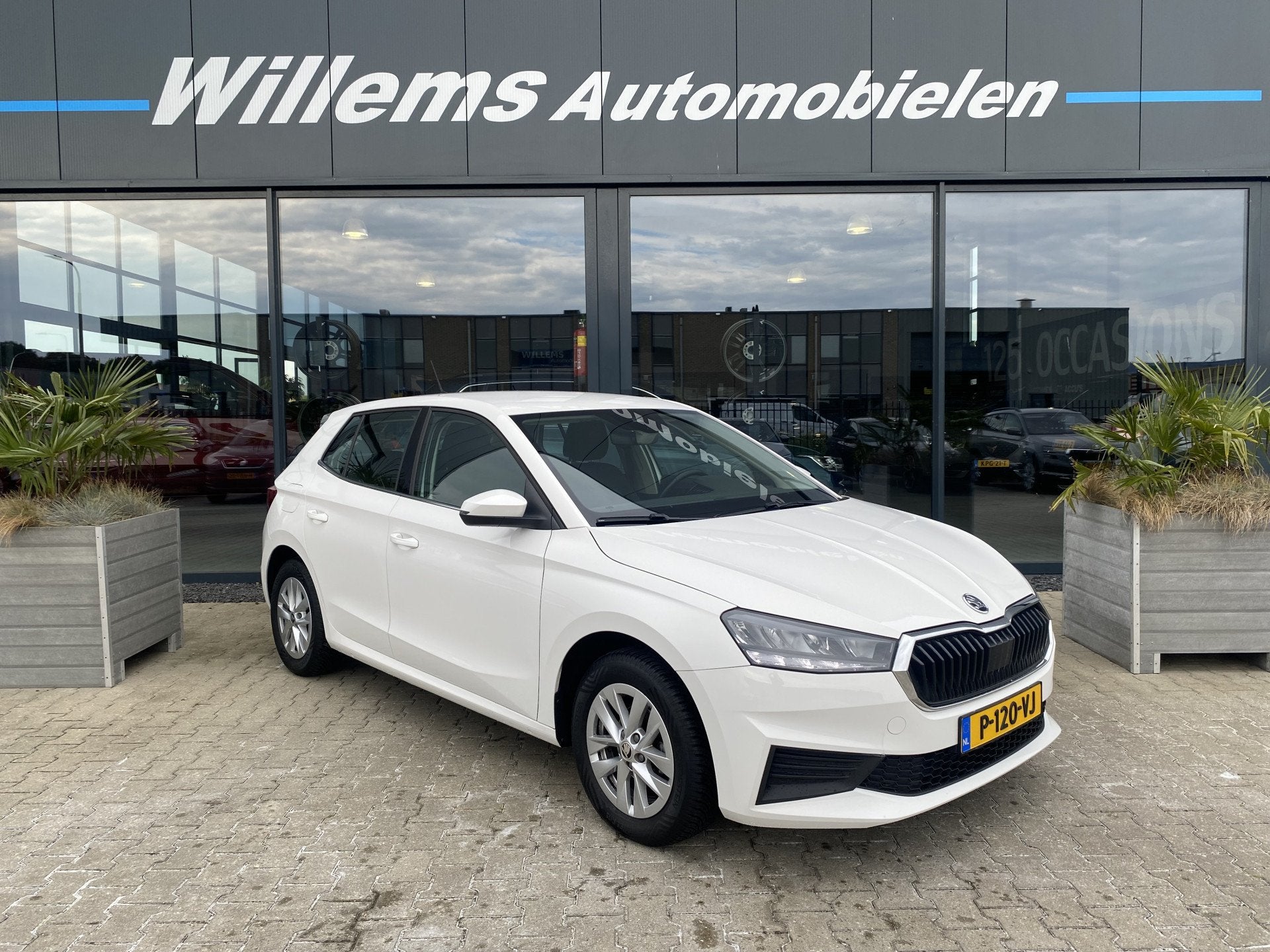 Skoda Fabia 1.0 TSI Business Edition FACELIFT App-Connect, L, Auto's, Voorwielaandrijving, Stof, Met garantie (alle), Wit