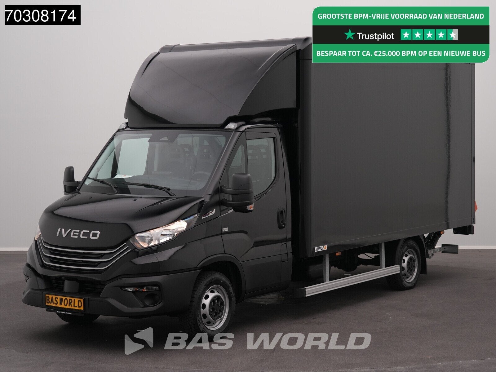 Iveco Daily 35S18 3.0L Automaat Laadklep Zijdeur Bakwagen AC, Automaat, Stof, Euro 6, Iveco