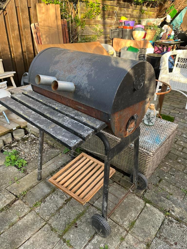 Robuuste BBQ Smoker - Ideaal voor tuinfeesten, Tuin en Terras, Houtskoolbarbecues, Ophalen of Verzenden, Gebruikt