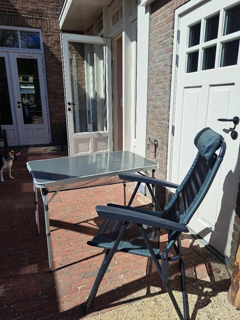 Quecha vouwbare campingstoelen en bocamp uitschuifbare tafel, Ophalen, Zo goed als nieuw, Campingstoel