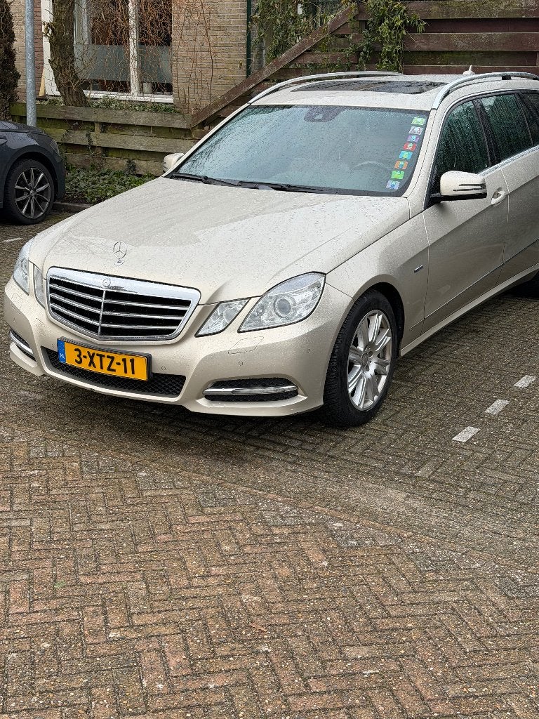 Export Mecedes EKlasse 2.2 Avantgarde bj 2010 7 stoelen, Auto's, Euro 5, Leder, Particulier, Zilver of Grijs