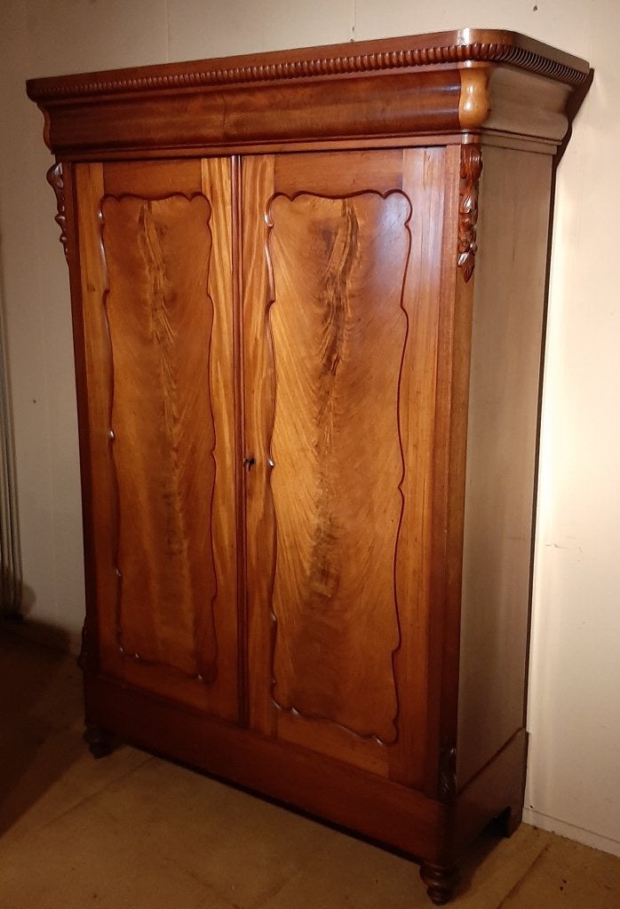 Antieke mahoniehouten meidenkast, Ophalen of Verzenden