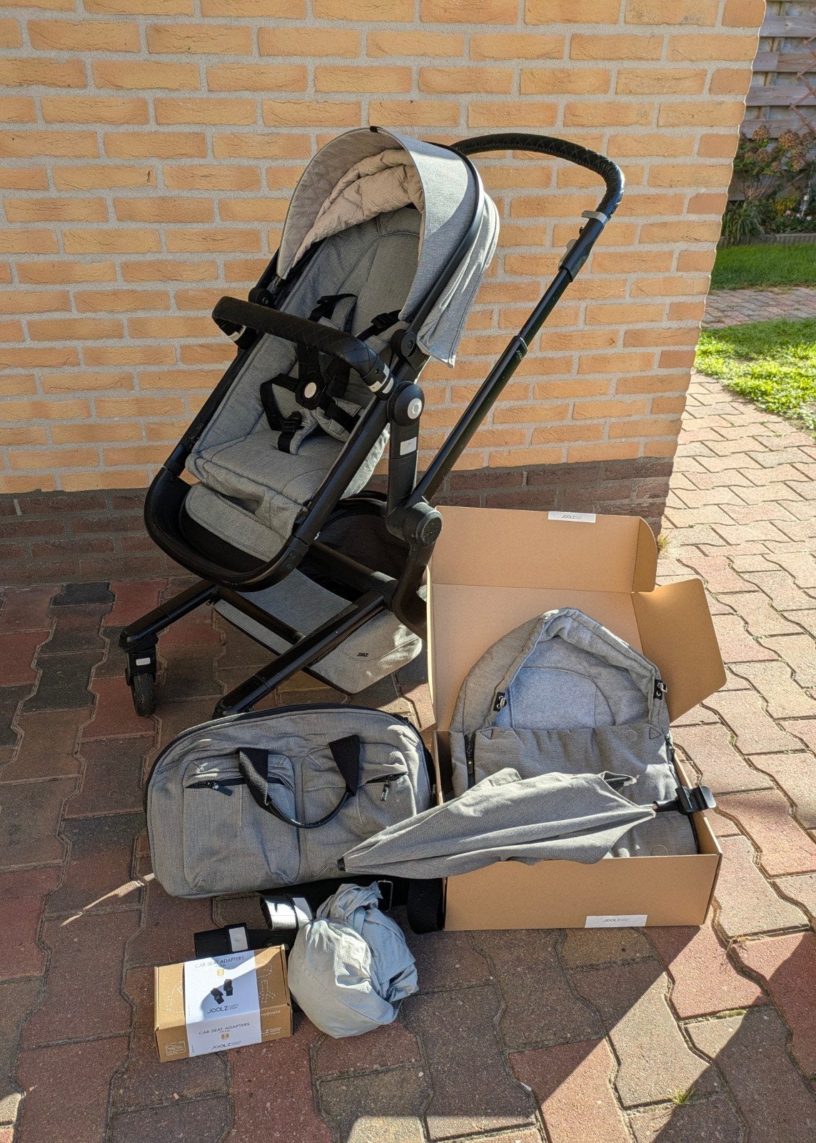 Joolz Day 3 kinderwagen met reiswieg en accessoires, Overige merken, Ophalen of Verzenden, Zo goed als nieuw, Combiwagen