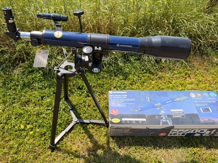Bresser Skylux Telescoop 70/700 met statief, Audio, Tv en Foto, Optische apparatuur | Telescopen, Lenzentelescoop (refractor)