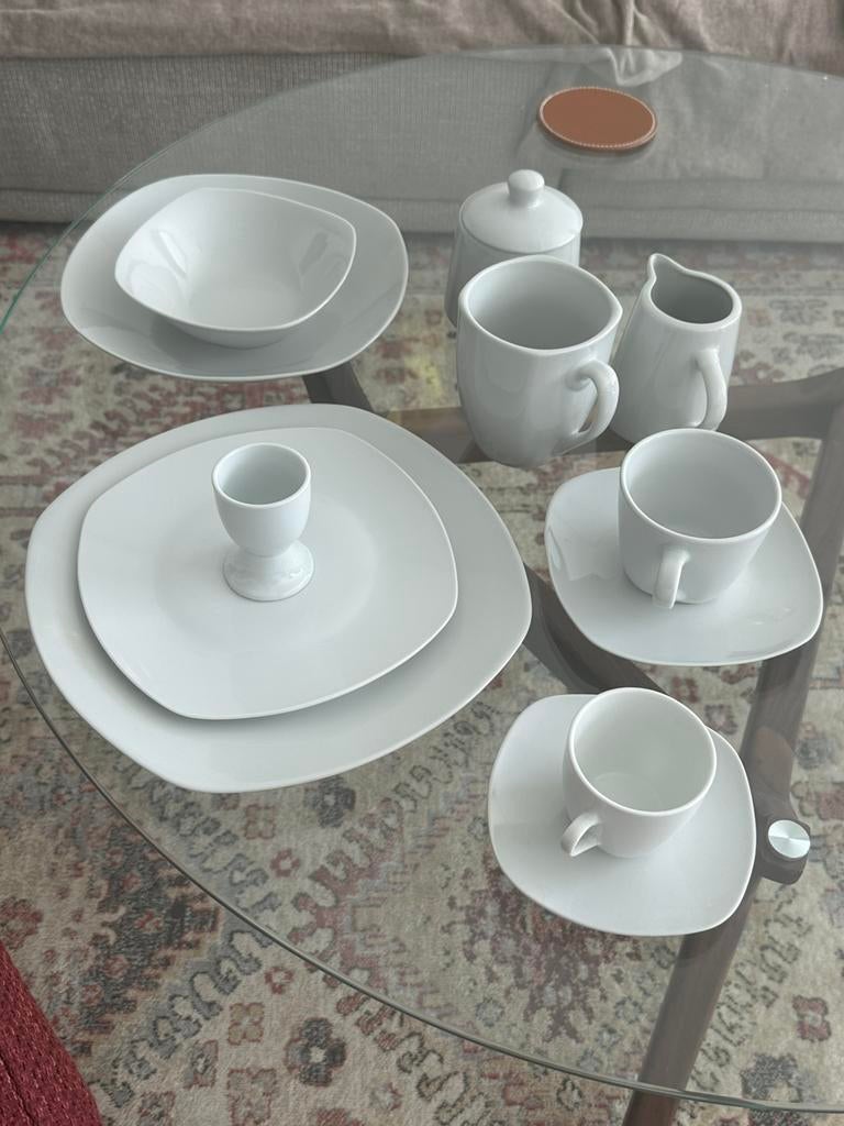 Van Well Servies compleet 6 persoons set, Ophalen, Zo goed als nieuw, Bord(en), Overige stijlen