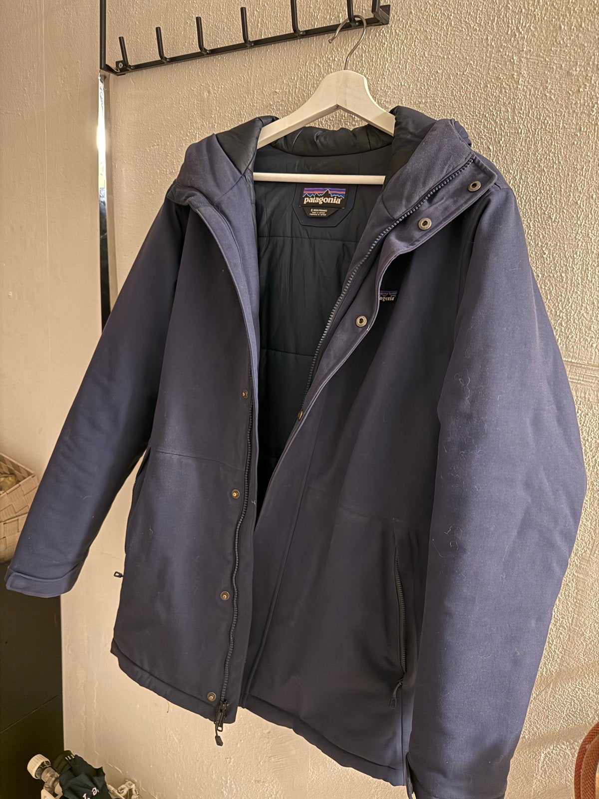Patagonia heren winterjas - Maat S, Ophalen of Verzenden, Zo goed als nieuw, Maat 46 (S) of kleiner, Blauw