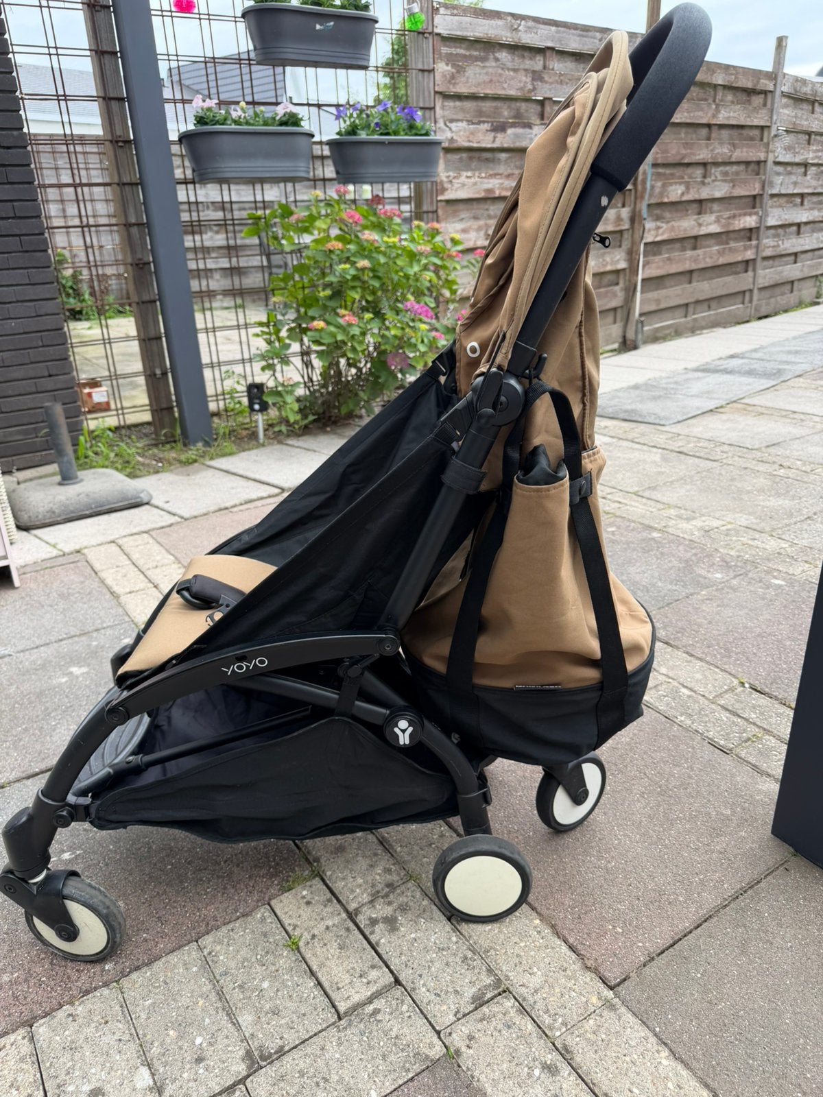 Babyzen Yoyo incl meerijdplank, tas en regenhoes, Kinderen en Baby's, Buggy's, Ophalen, Gebruikt, Regenhoes