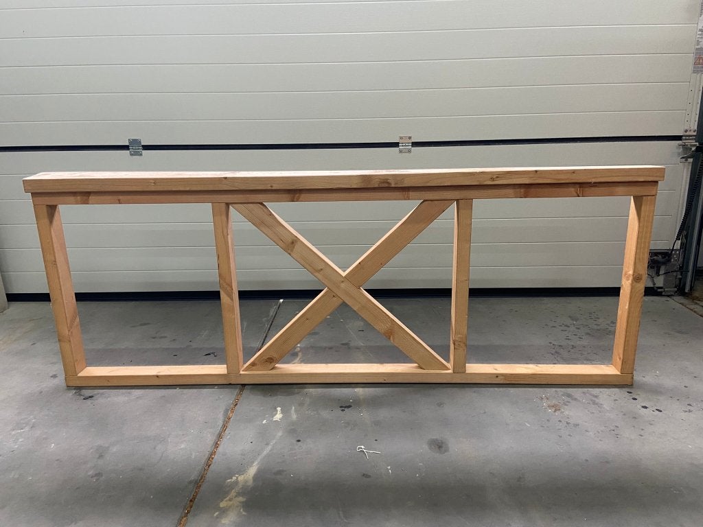Kruishekwerk Douglas 200 x 75 cm (Showmodel) - J&W 112, Ophalen, Nieuw, Nvt, Tuinhek