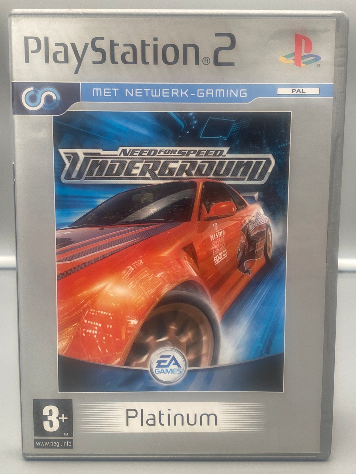 Need for Speed Underground Platinum - PS2 PlayStation 2 Game, Gebruikt, Info@eagames.com, Eén computer, Racen en Vliegen