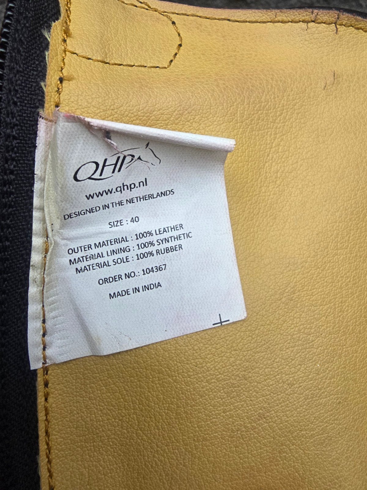 QHP paardrij laarzen, Ritssluiting, Ophalen of Verzenden, Zo goed als nieuw, Schoeisel