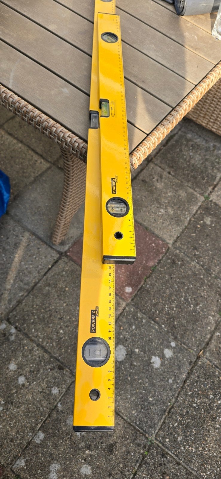 Waterpas - Powerfix Profi, Ophalen of Verzenden, Gebruikt, Waterpas, Overige merken
