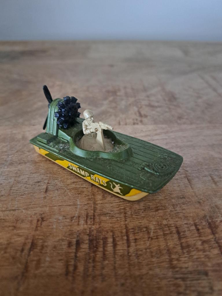 Matchbox superfast model military swamp rat boat army, Gebruikt, Overige typen, Ophalen of Verzenden, N.b