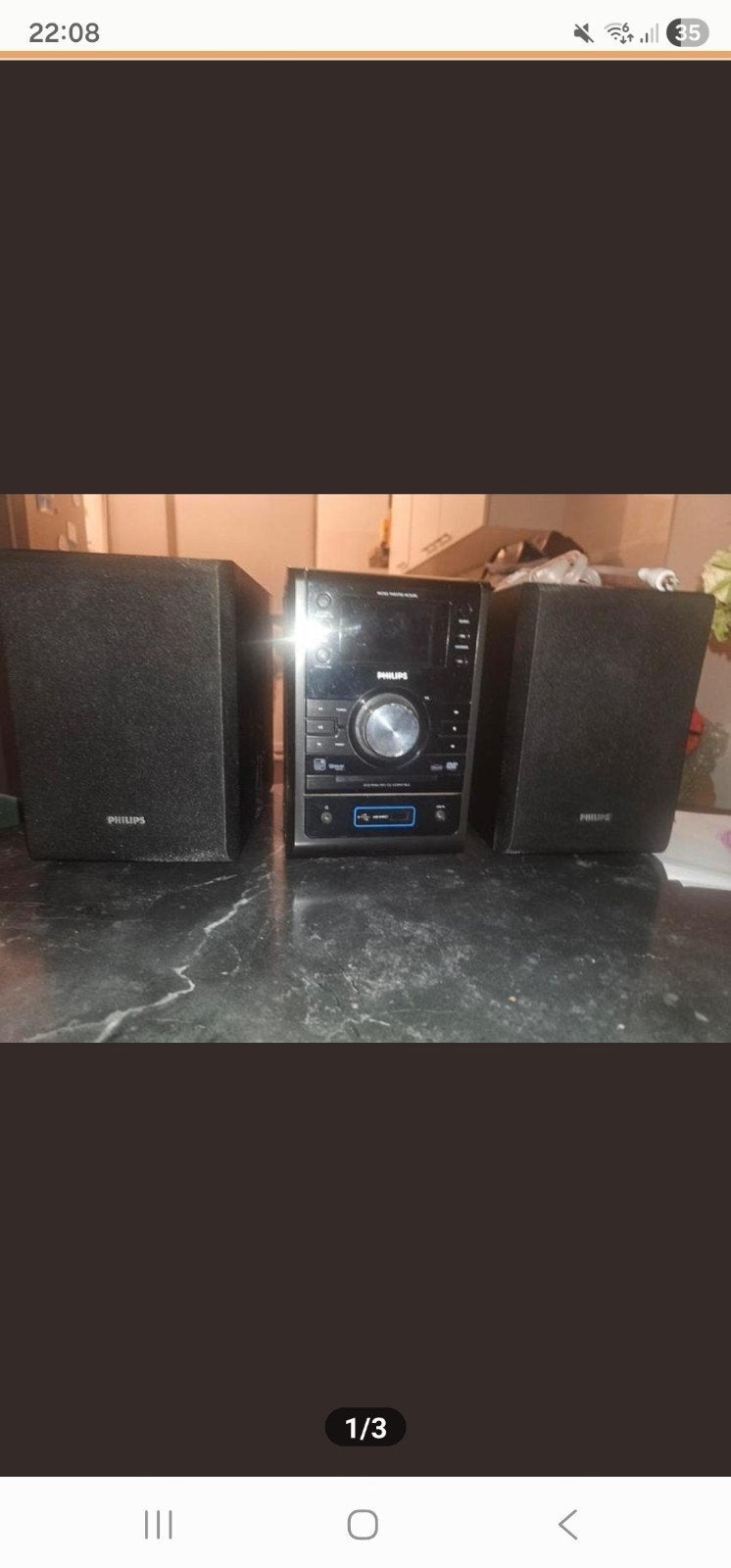 Philips Microset Radio CD Speler met USB, Ophalen