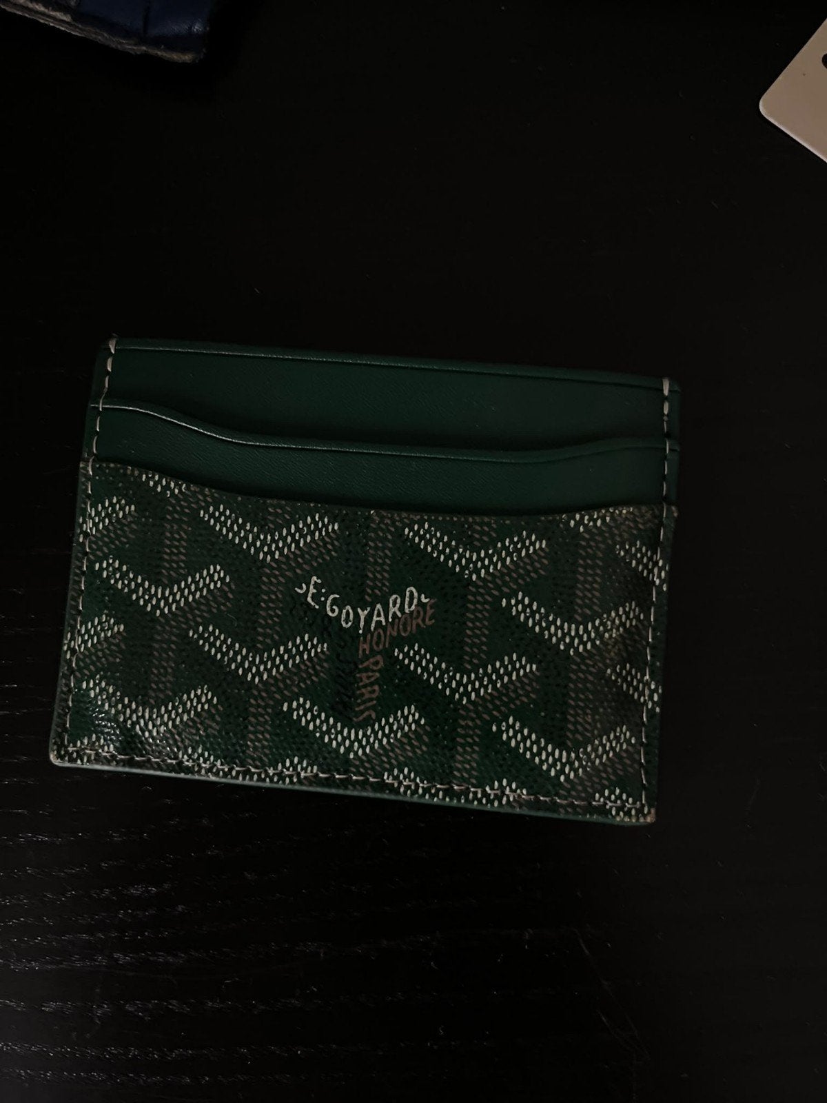 Goyard Kaarthouder Groen, Ophalen of Verzenden, Gebruikt, Groen