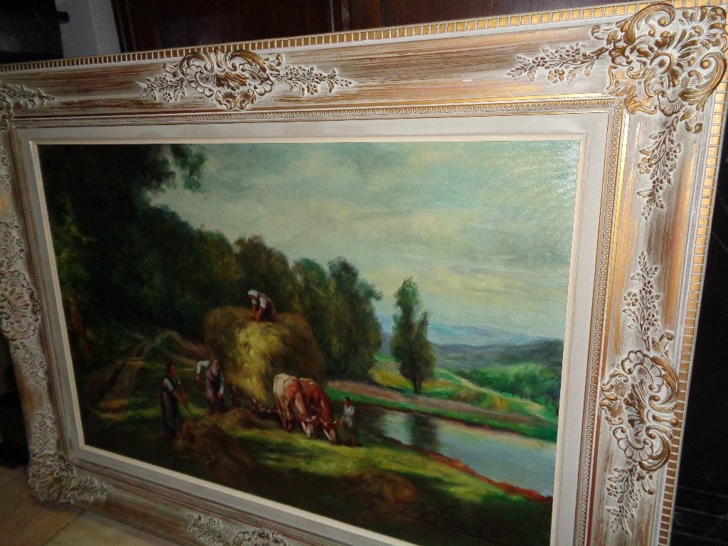 *Prachtige grote gesigneerde & gedateerde ('65) schilderij, Ophalen of Verzenden