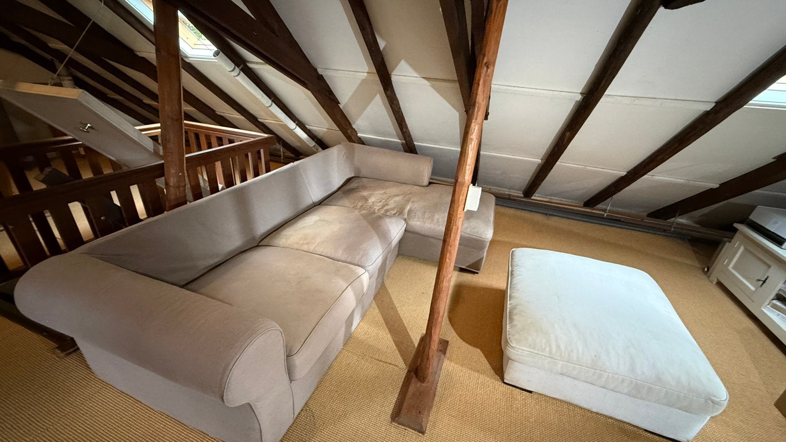 Loungebank incl poef, Ophalen