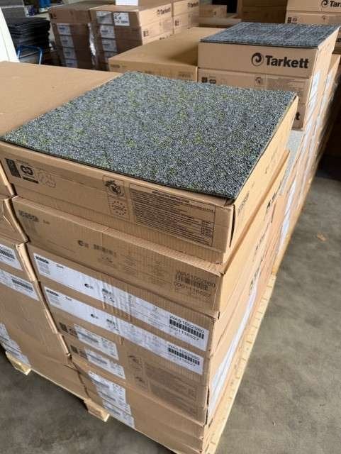 Desso Salt 7061 tapijttegels 50x50 grijs/groen nieuw, Niet ingevuld, Niet ingevuld, Nieuw, Geel