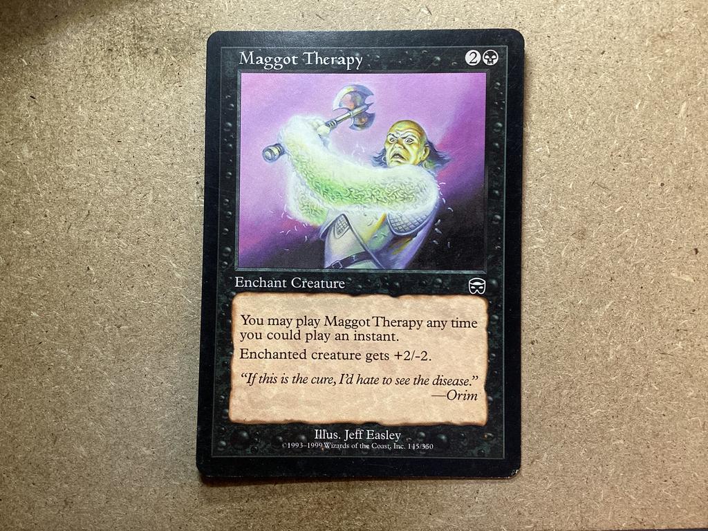 1x Maggot Therapy [145/350] (Light Played), Ophalen of Verzenden, Gebruikt, Losse kaart