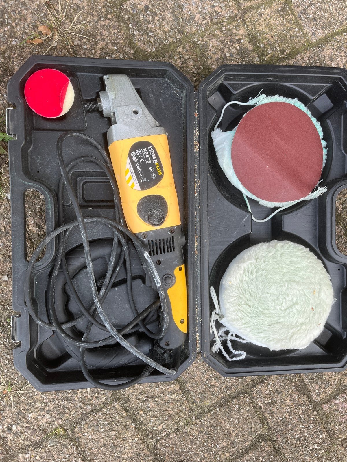 POWERPLUS X0473 Slijpmachine met accessoires, Ophalen of Verzenden, Gebruikt, Minder dan 700 watt, Overige typen
