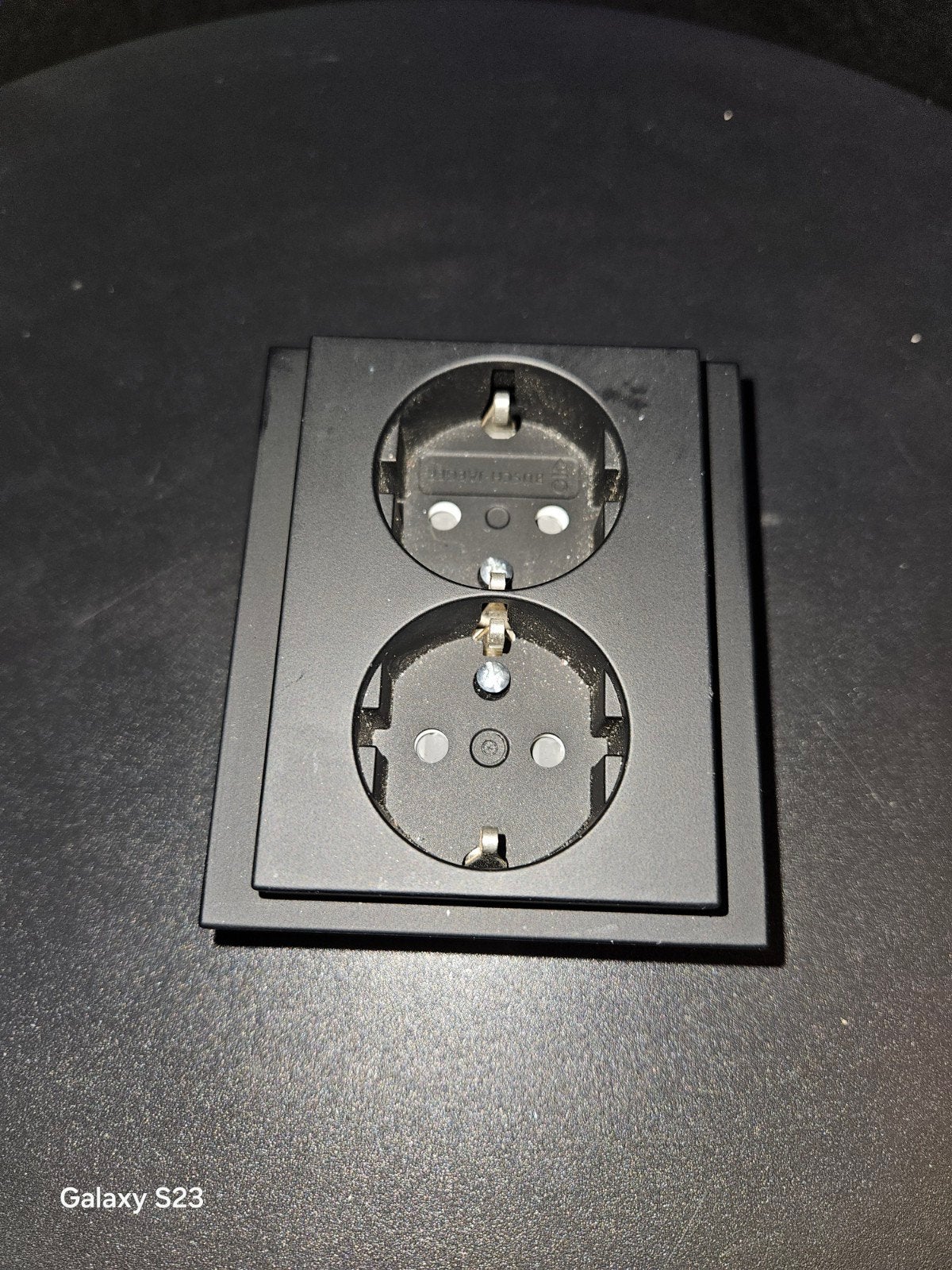 busch jaeger dubbel opbouw stopcontact zwart nieuw 3 stuks!, Ophalen of Verzenden, Nieuw, Stopcontact
